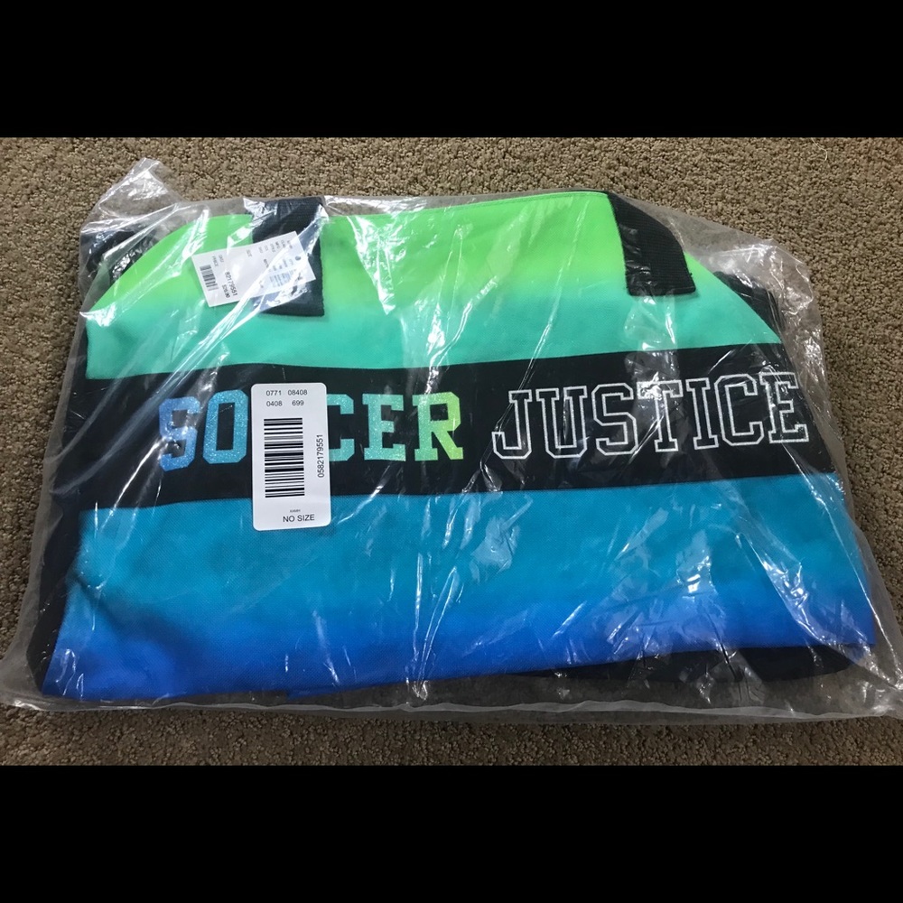 New Justice girls soccer duffle